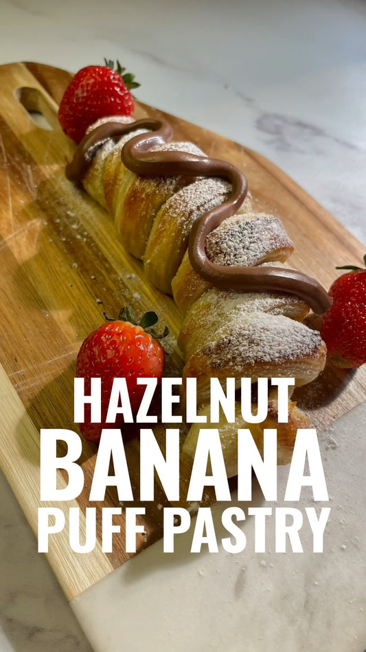 Hazelnut Banana Puff Pastry 