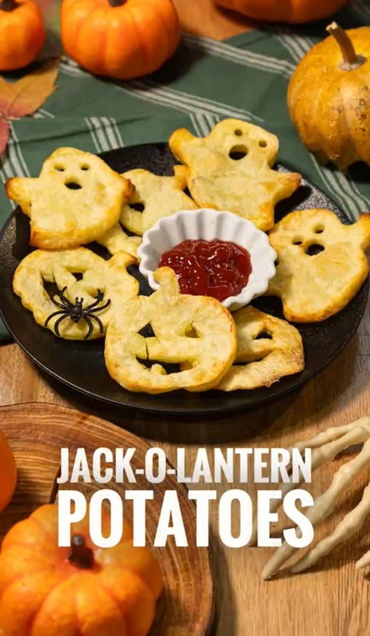 👻🎃 JACK-O-LANTERN POTATOES 🎃👻 