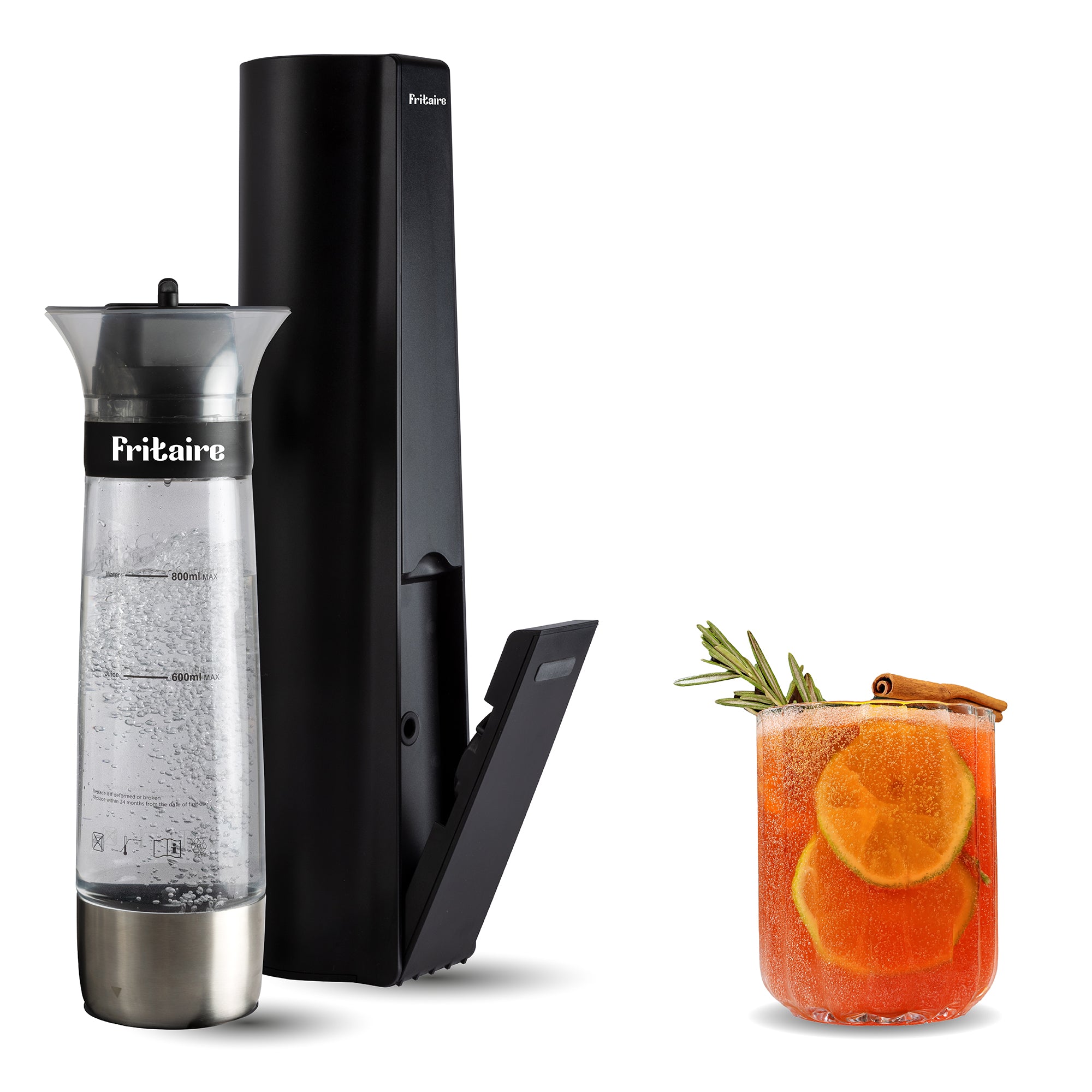 Fritaire Fizze - The Soda Maker Machine, BPA-free, Compact & cordless