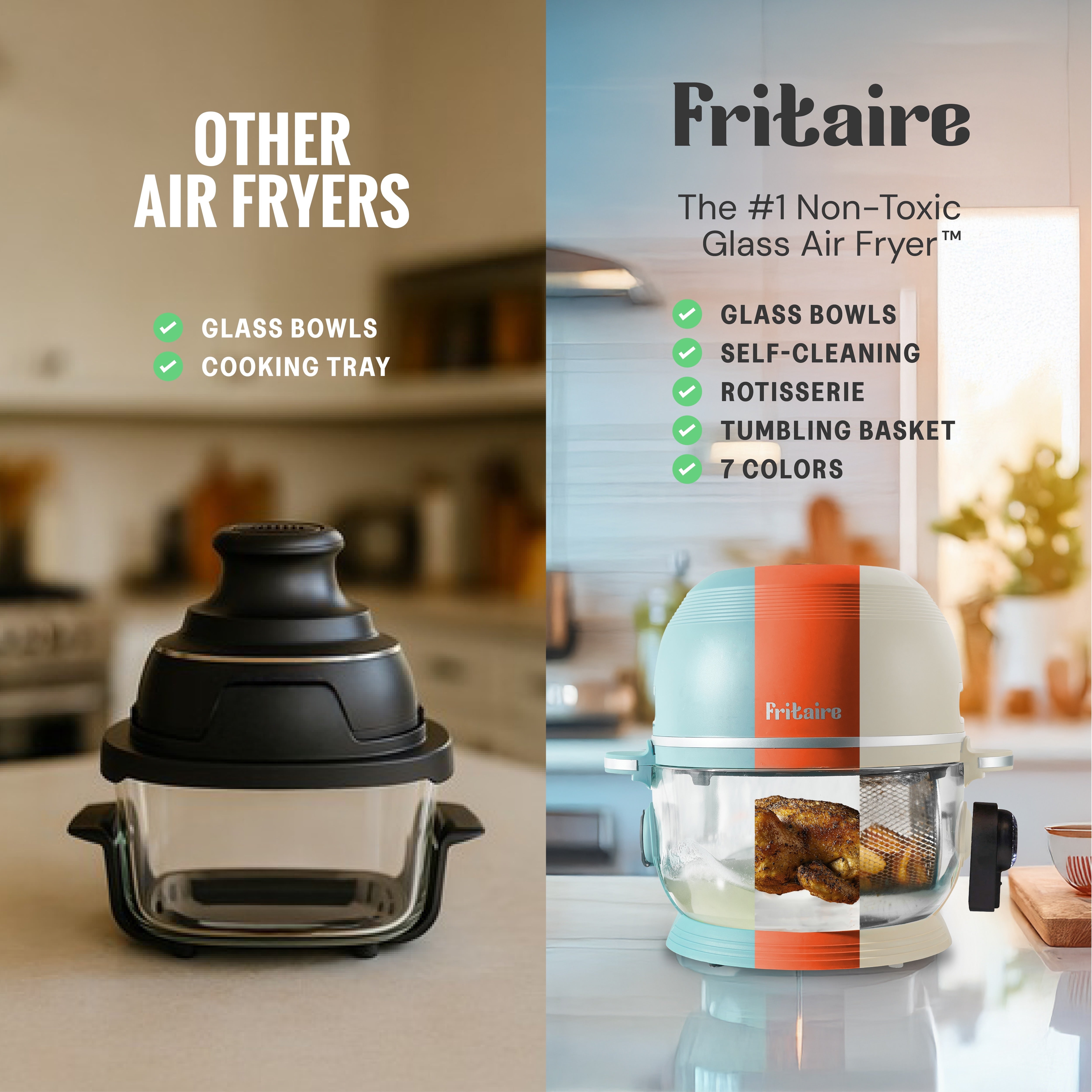 Self-Cleaning Air Fryer™ & Non-Toxic Air Fryer™ - Black