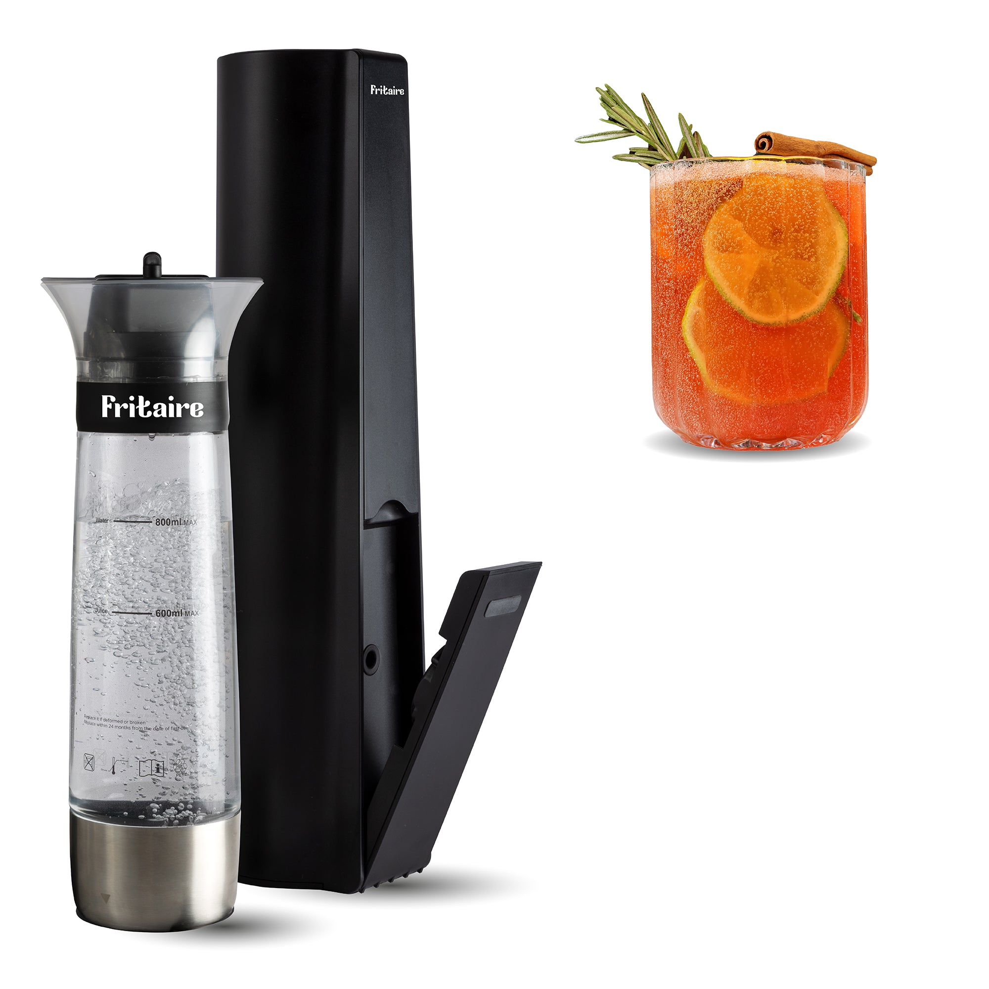 Fritaire Fizze - The Soda Maker Machine, BPA-free, Compact & cordless