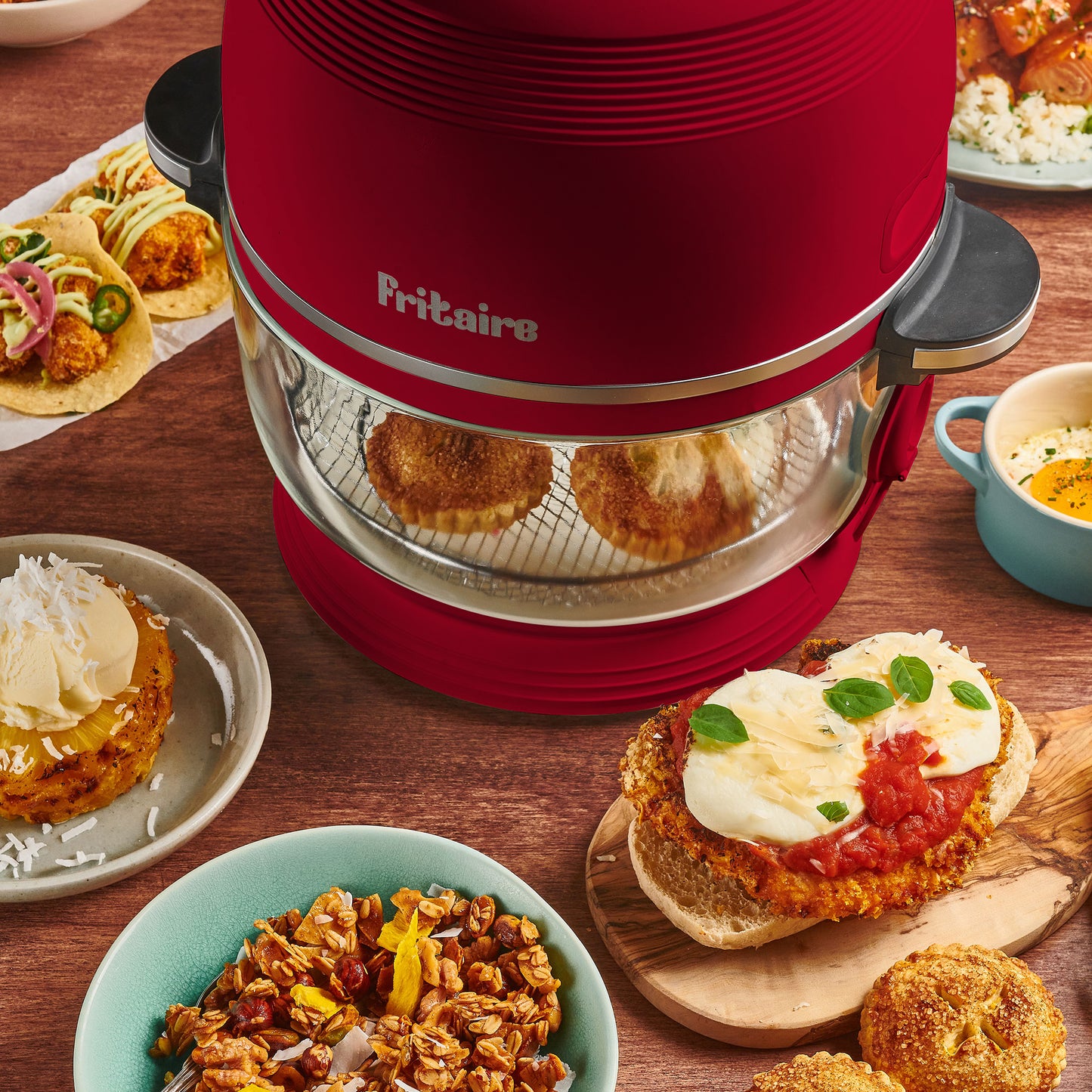 (PRE-ORDER) Self-Cleaning Air Fryer⢠& Non-Toxic Air Fryer⢠- Cherry