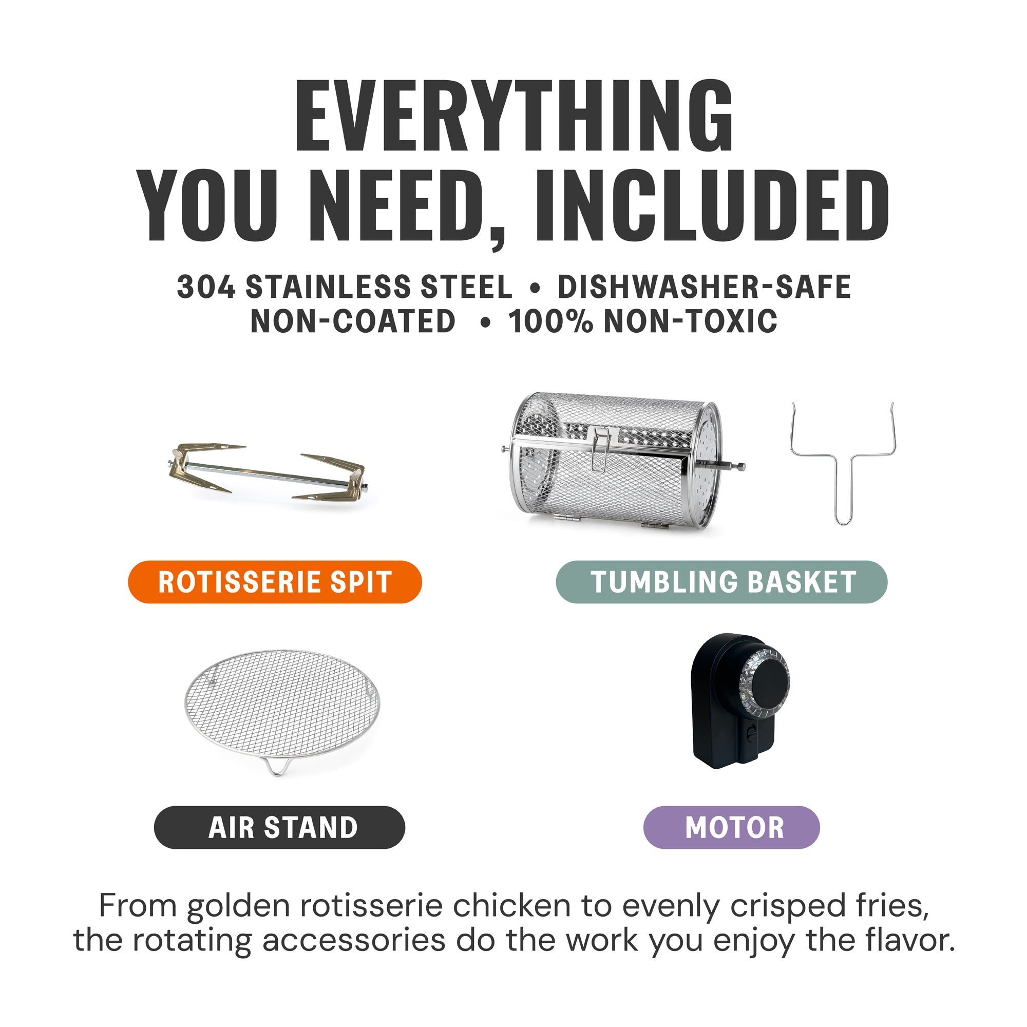 Self-Cleaning Air Fryer™ & Non-Toxic Air Fryer™ - White