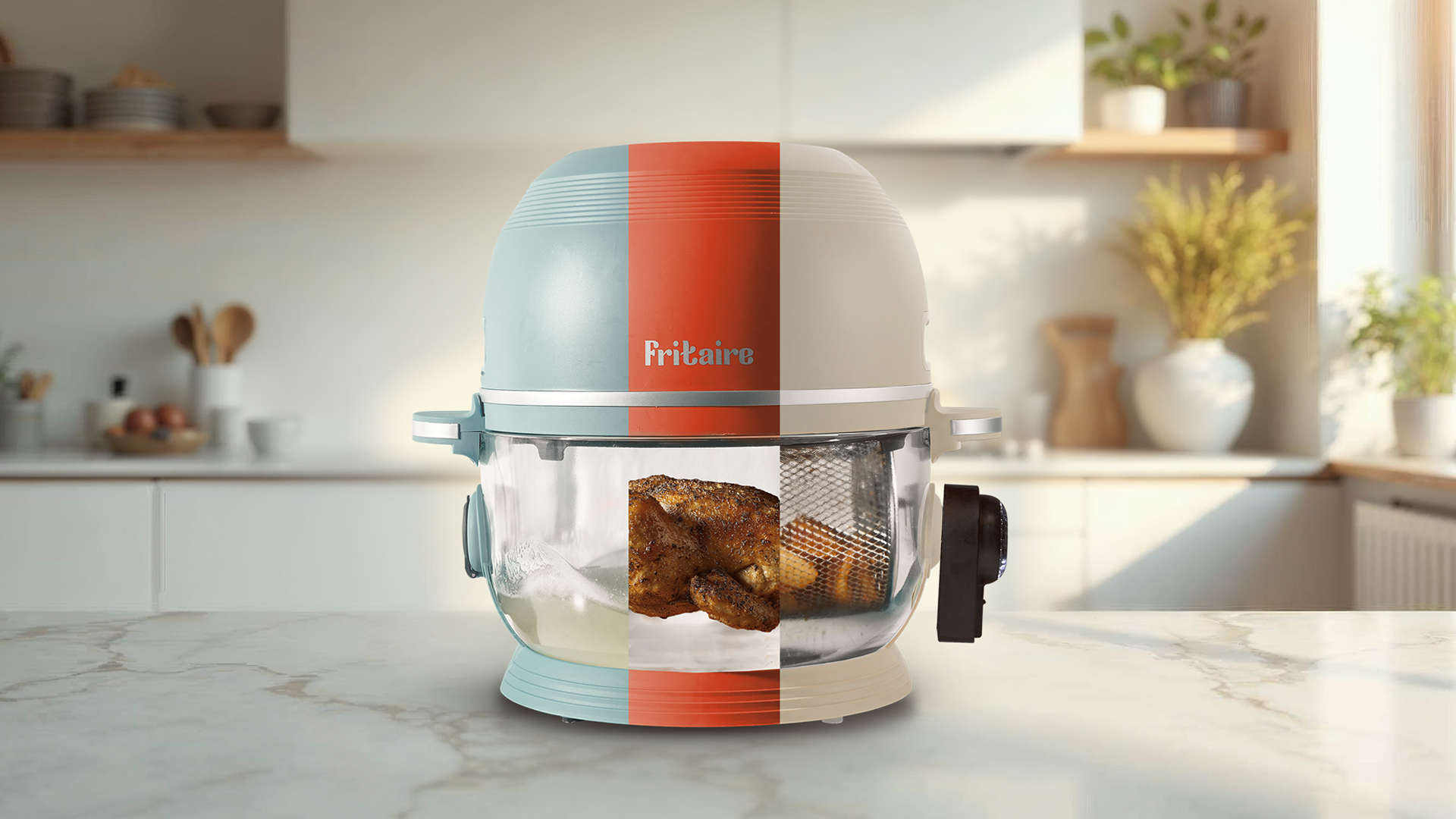 Fritaire Self-Cleaning Glass Air Fryer