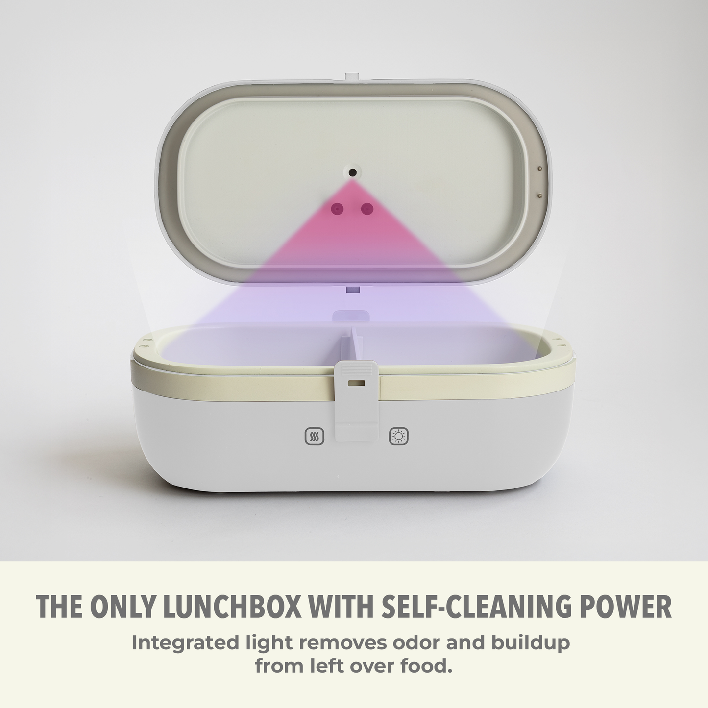 Self-Heating Lunch Box With USB-C Cord and UV LIGHT SANITIZER