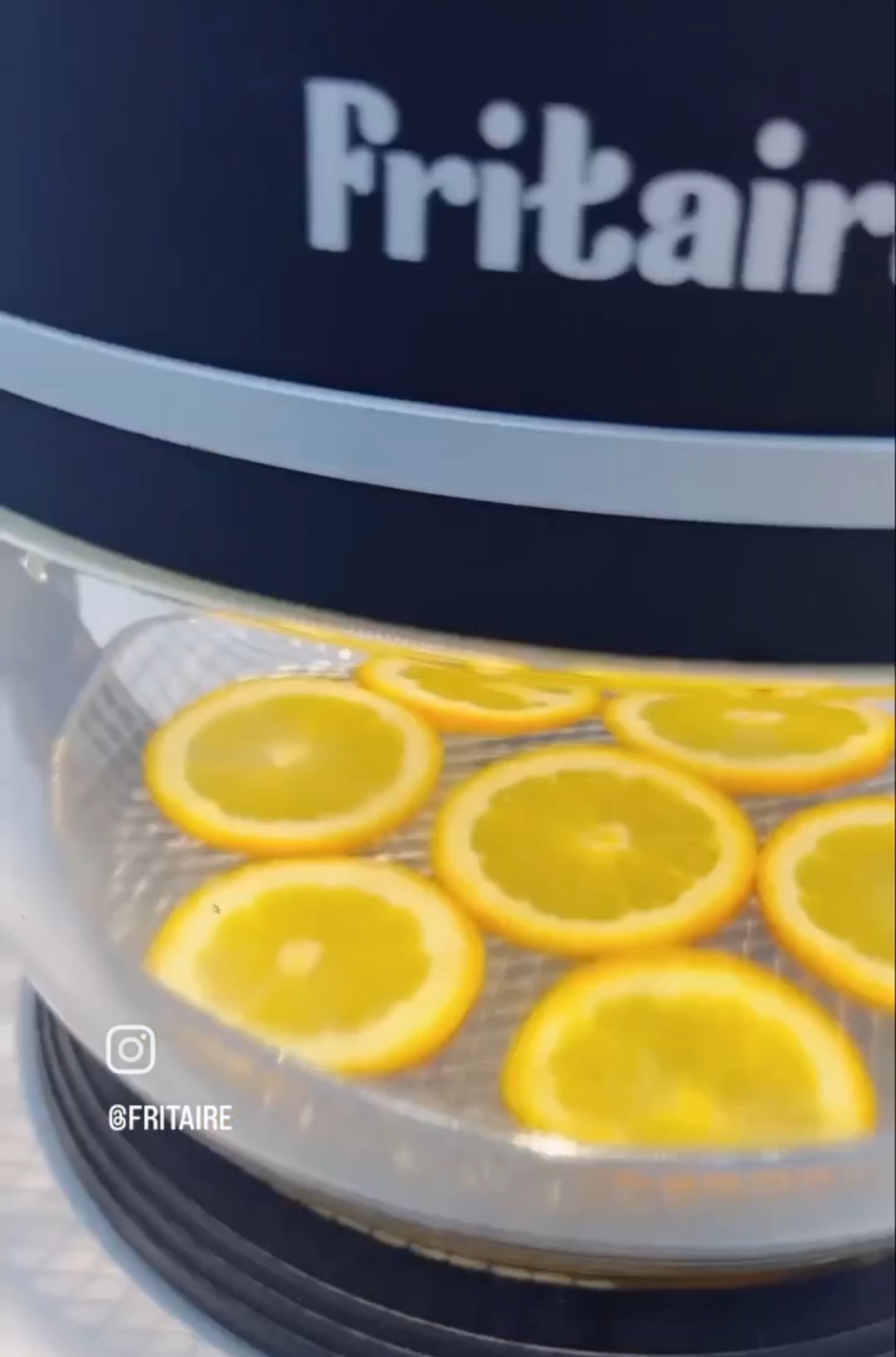 Dehydrated Oranges made in Fritaire!