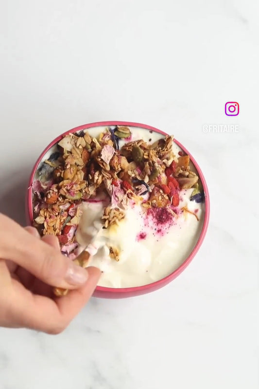Healthy home made granola from our Fritaire Airfryer!