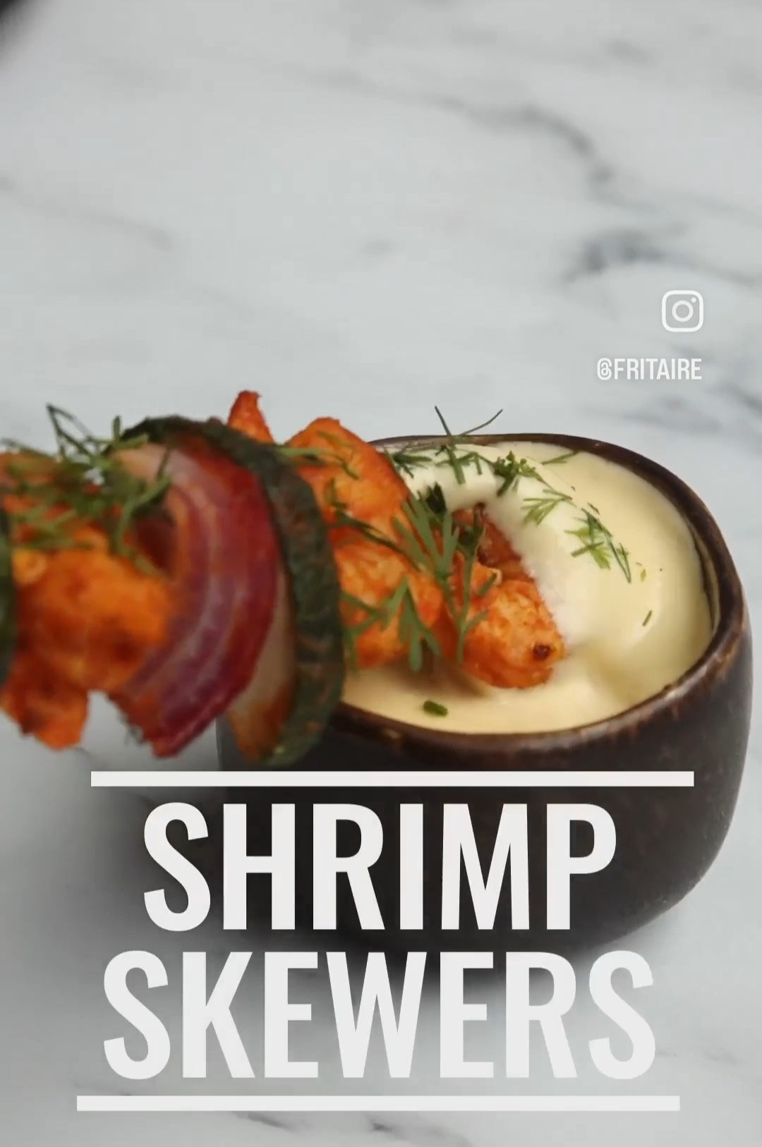 Shrimp Skewer with Rice and Aioli