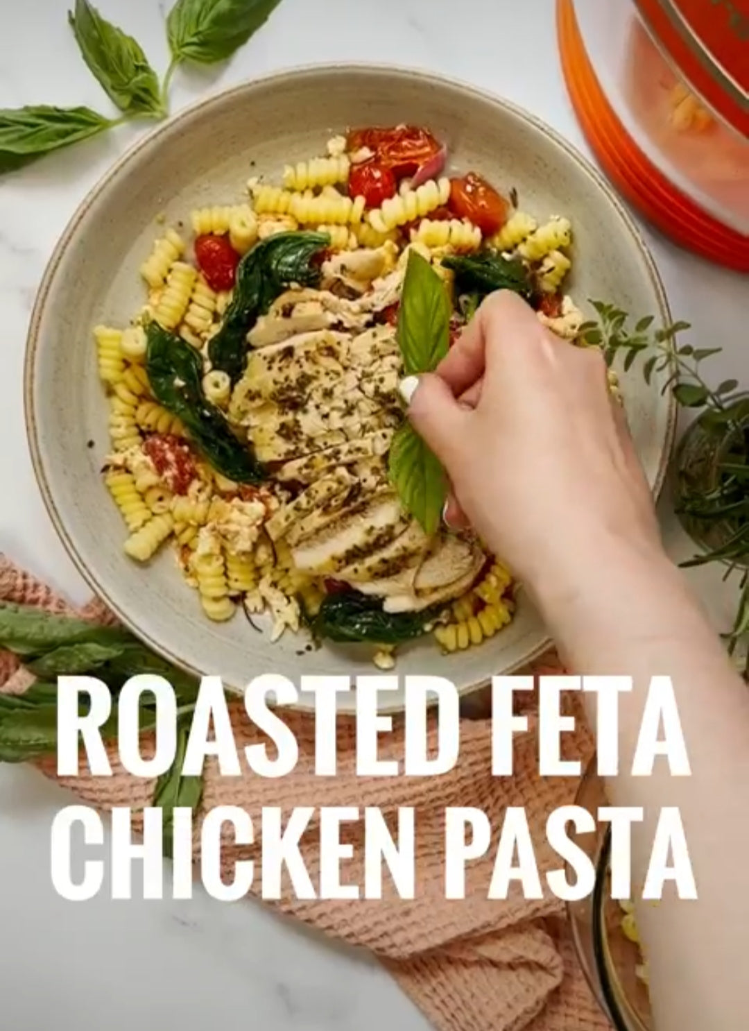 Roasted Feta Chicken Pasta