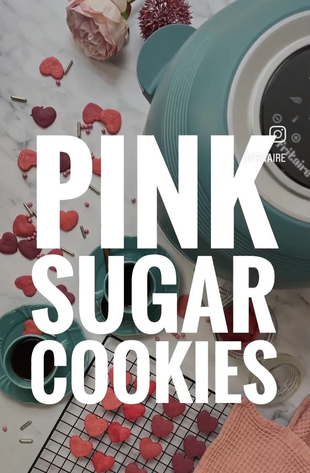 Barbie says “Pink Sugar cookies in your Fritaire airfryer”
