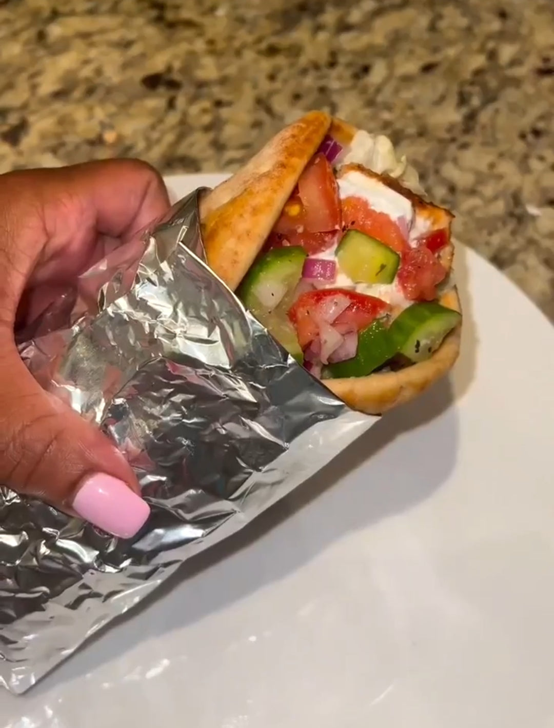 Greek Style Salmon Gyro 🥙