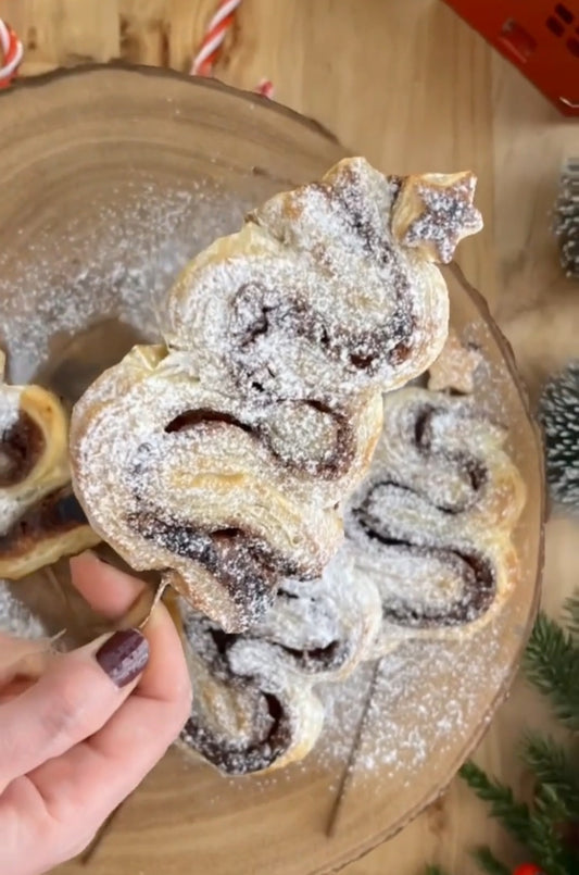 Puff pastry Christmas trees⁠