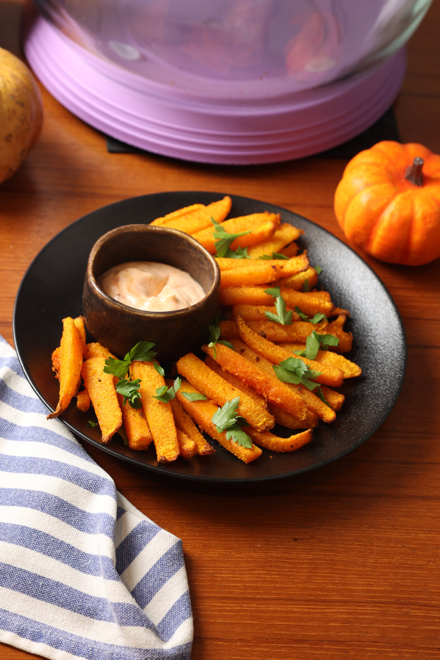 Butternut Fries With Spicy Mayo