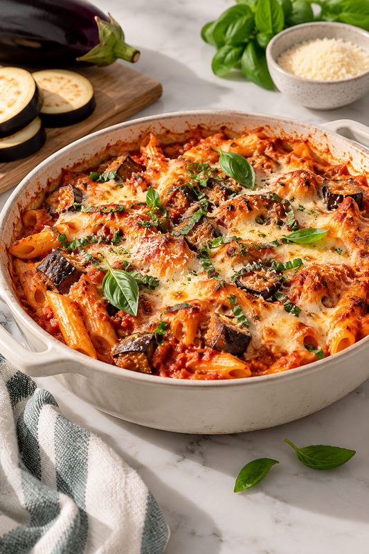 Eggplant Pasta Bake