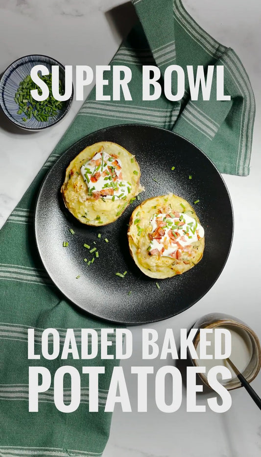 SUPERBOWL LOADED BAKED POTATOES⁠