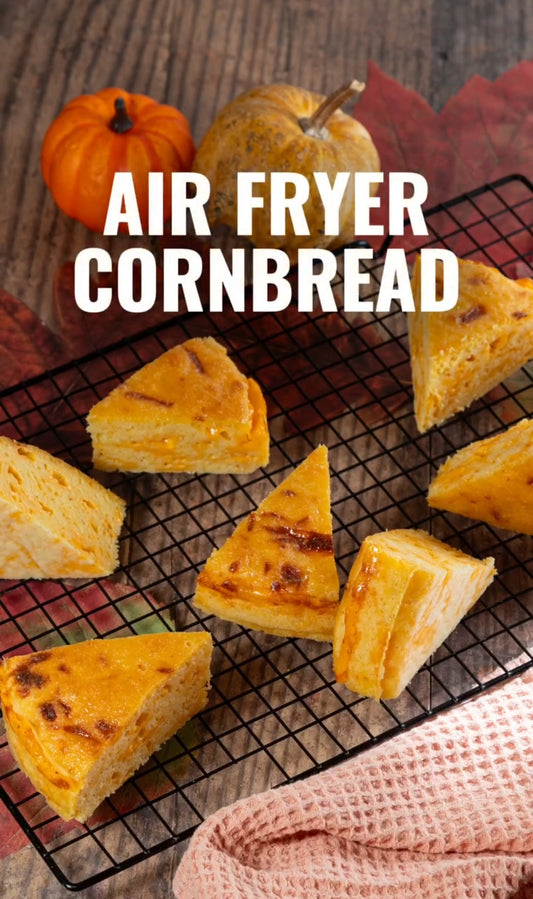 Cheesy Air Fryer Cornbread ⁠