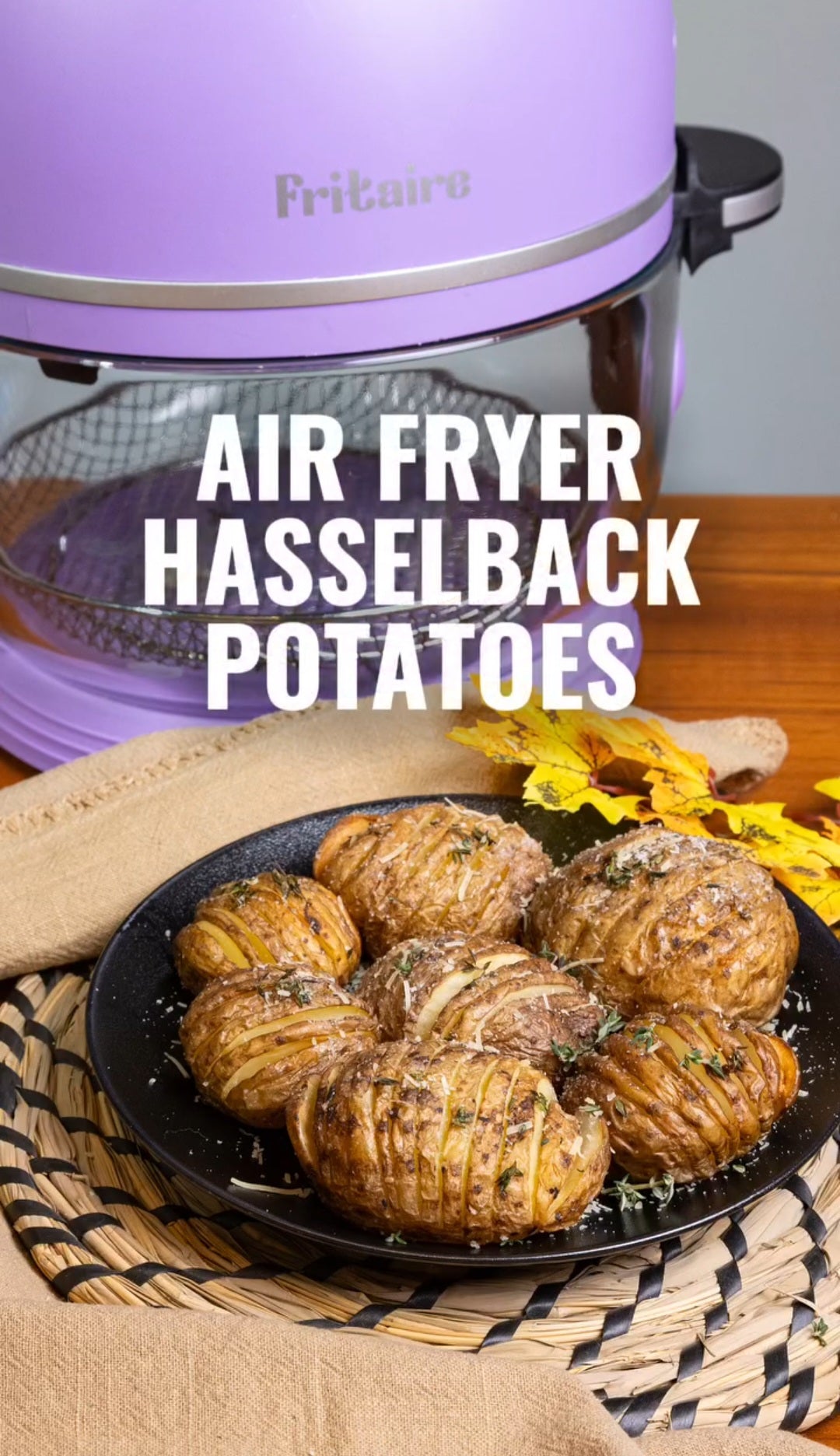 Air Fryer Hasselback Potatoes