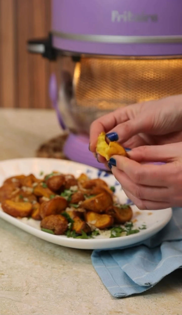 Garlic Butter Parmesan Baby Potatoes