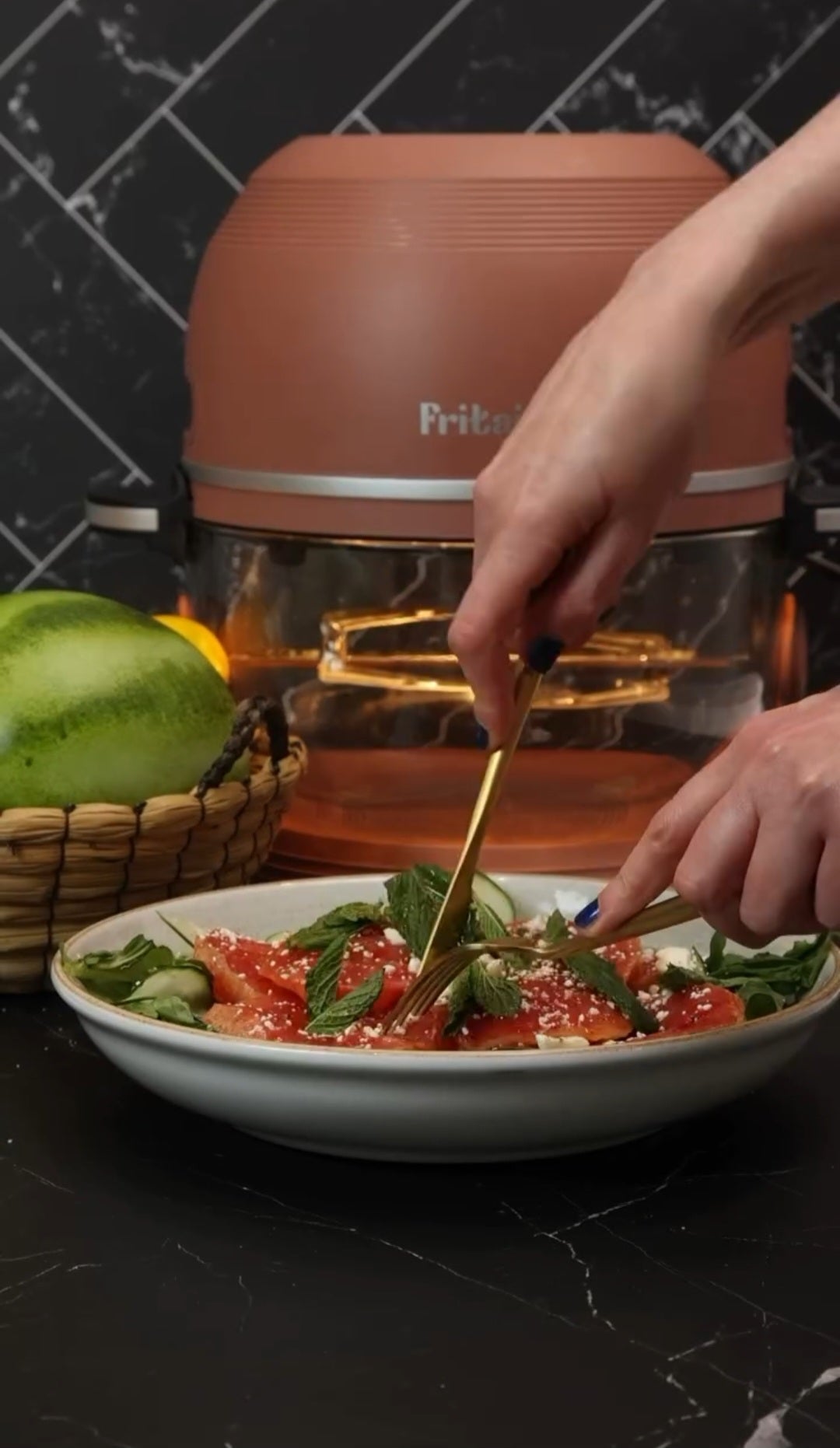 Roasted Watermelon Salad