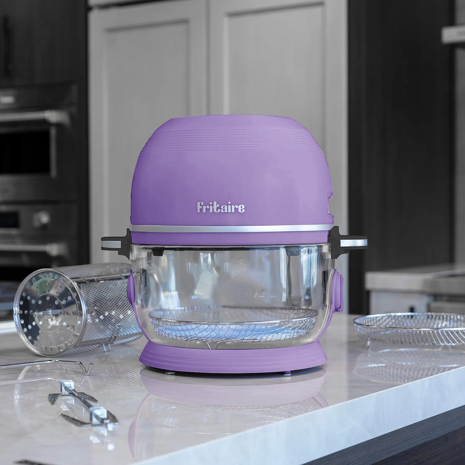 The Self-Cleaning Glass Bowl Air Fryer - LAVENDER