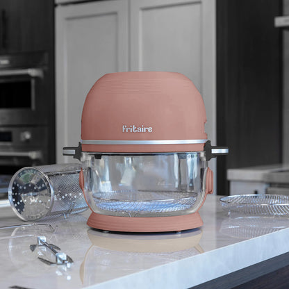 The Self-Cleaning Glass Bowl Air Fryer - MAUVE ROSE