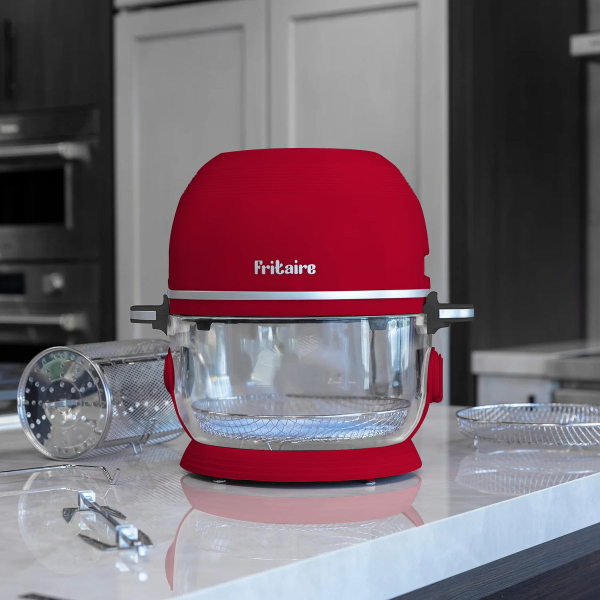 Self-Cleaning Non-Toxic Air Fryer - Cherry