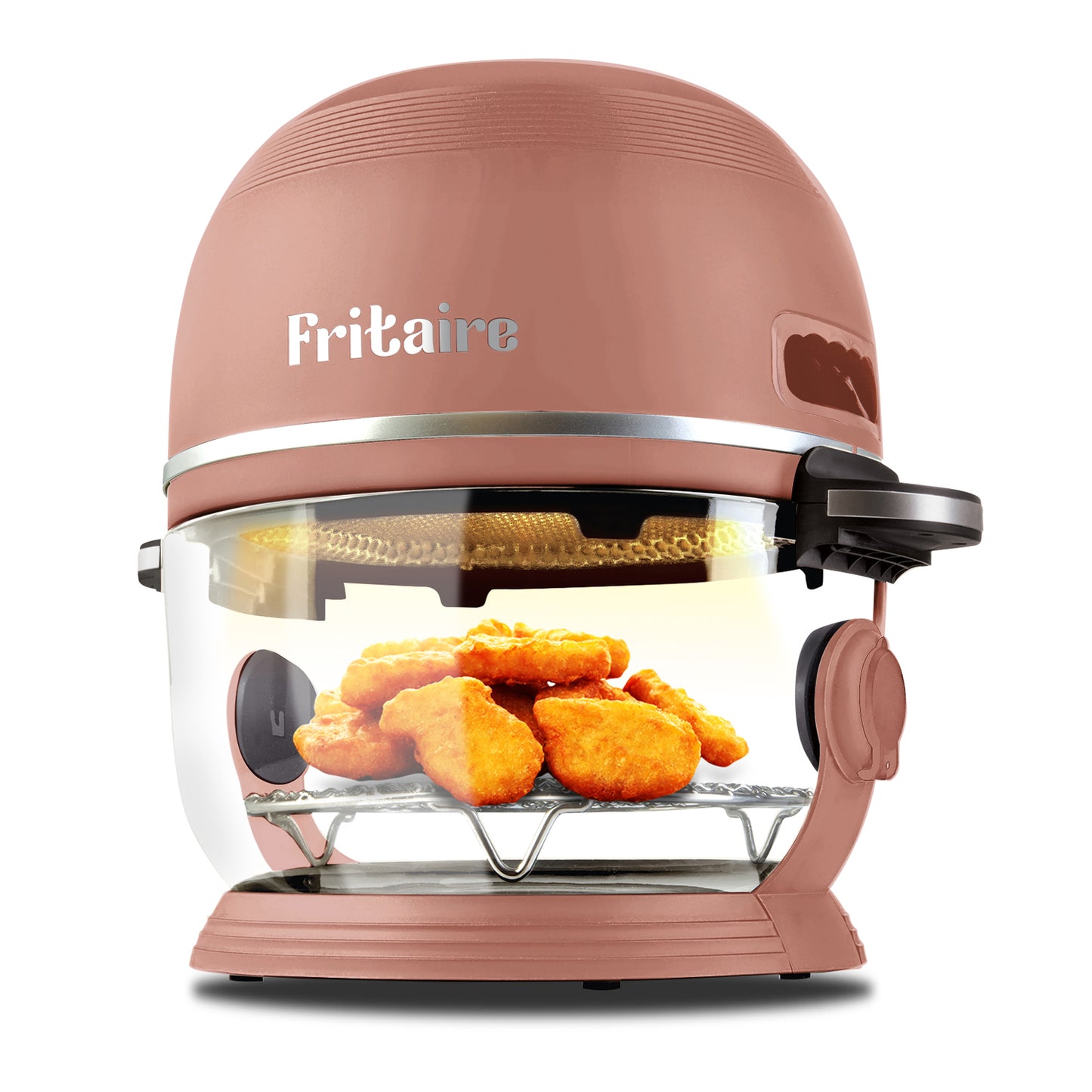 The Self-Cleaning Glass Bowl Air Fryer - MAUVE ROSE