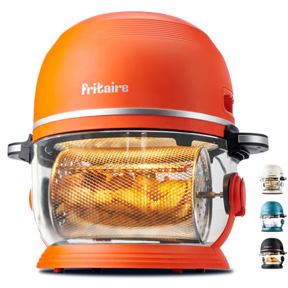 The Self-Cleaning Glass Bowl Air Fryer - ORANGE