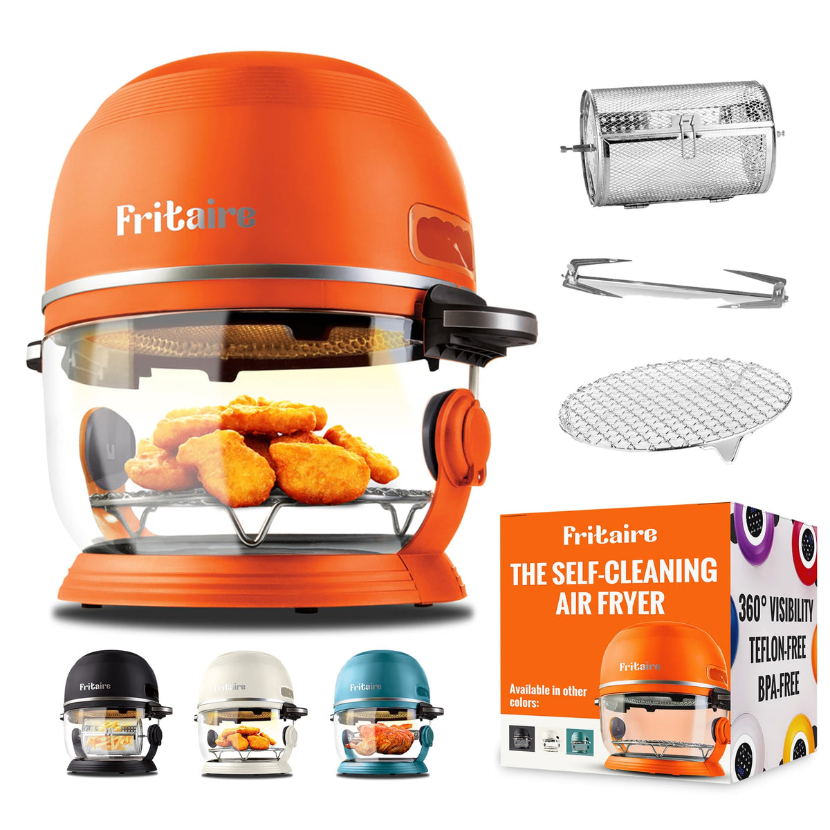 Non-Toxic 5QT Glass Air Fryer