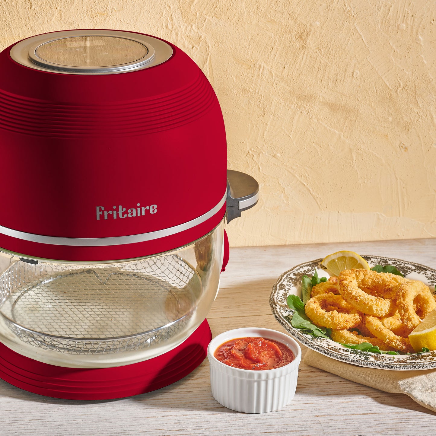 The Self-Cleaning Glass Bowl Air Fryer - CHERRY