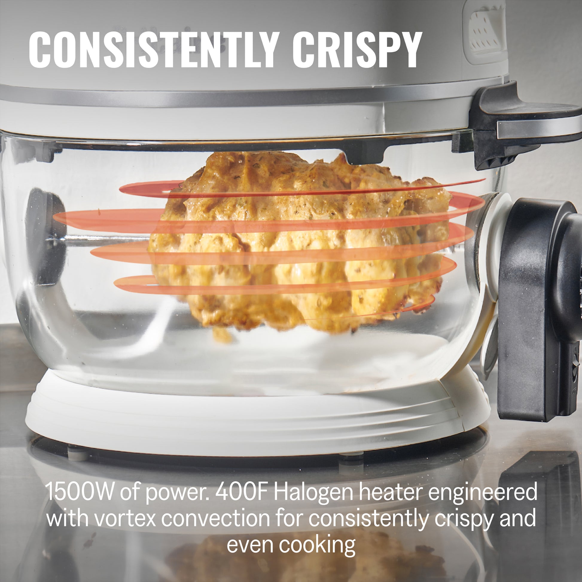 Healthy Air Fryer with Glass Bowl