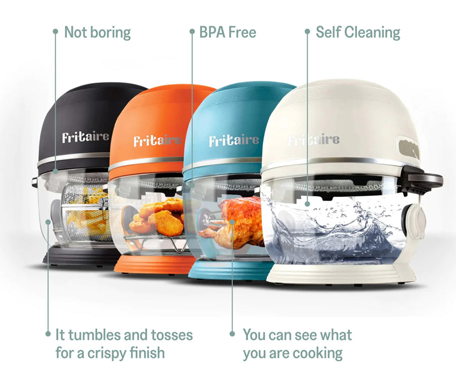 The Self-Cleaning Glass Bowl Air Fryer - SAGE GREEN