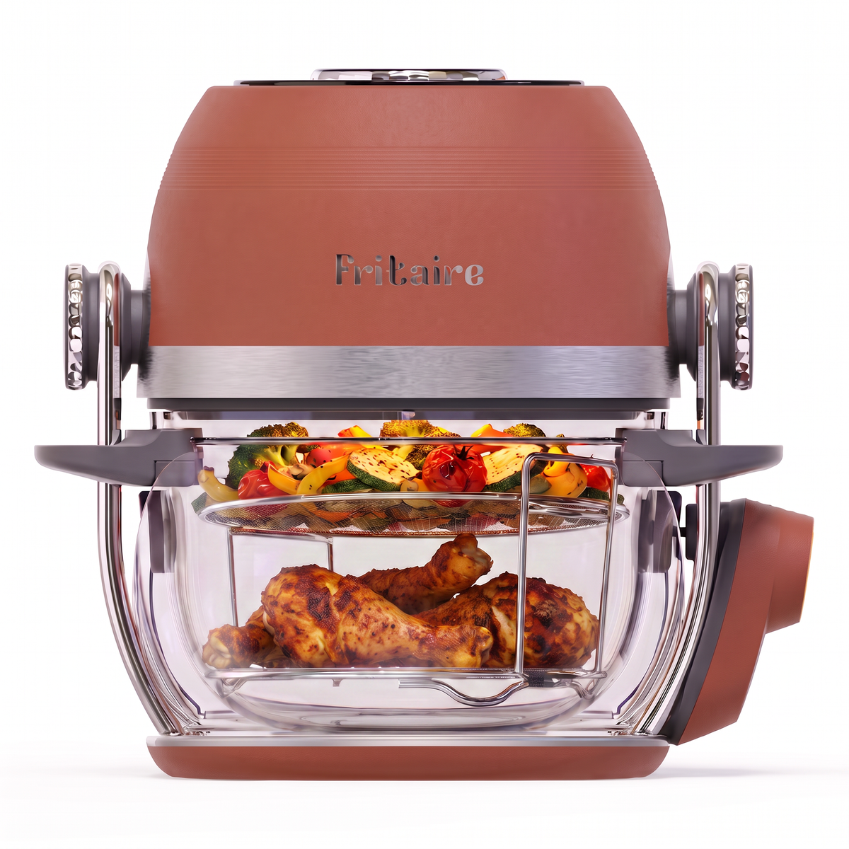 Deluxe Self-Cleaning Air Fryer™ & Non-Toxic Air Fryer™ - Terracotta