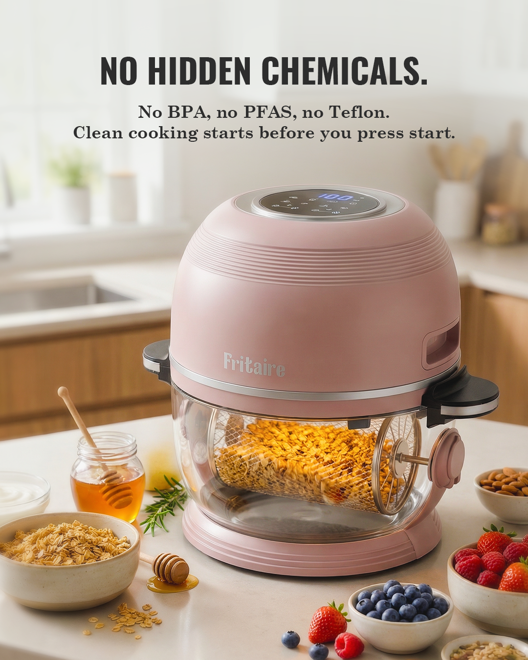 Self-Cleaning Air Fryer™ & Non-Toxic Air Fryer™ - Black