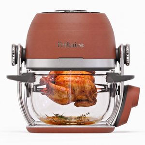Deluxe Non Toxic & Self-Cleaning Glass Air Fryer™  - Terracotta