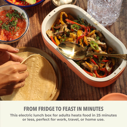 Self-Heating Lunch Box With USB-C Cord and UV LIGHT SANITIZER