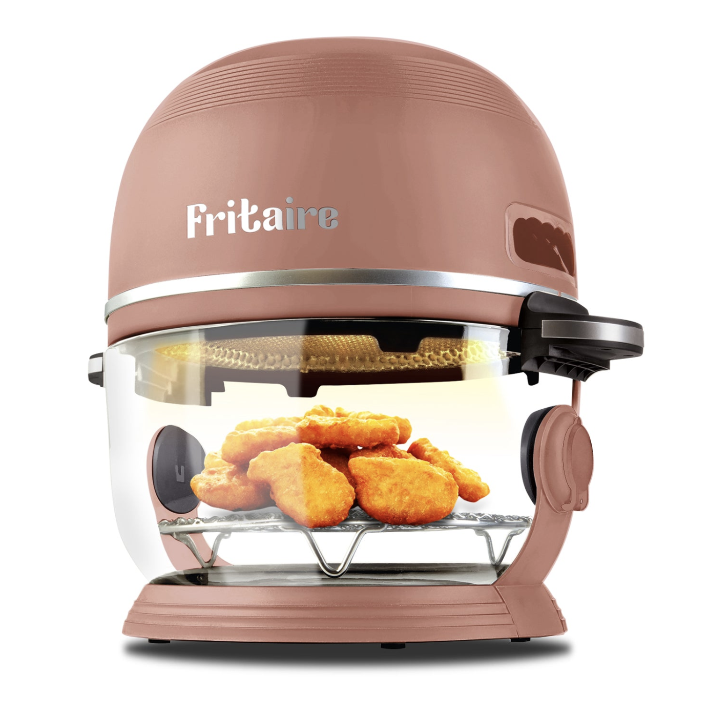 The Self-Cleaning Glass Bowl Air Fryer - Mauve Rose