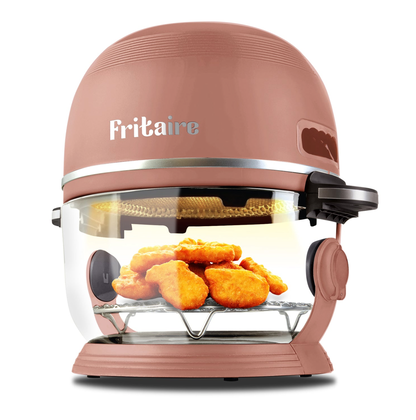 The Self-Cleaning Glass Bowl Air Fryer - Mauve Rose