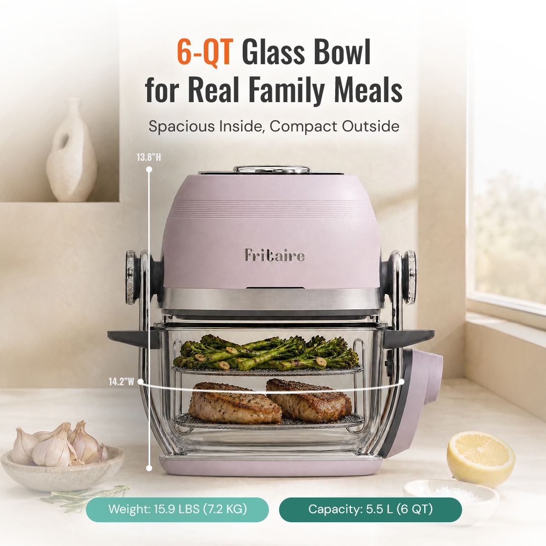Deluxe Self-Cleaning Air Fryer™ & Non-Toxic Air Fryer™ - Lychee Rose