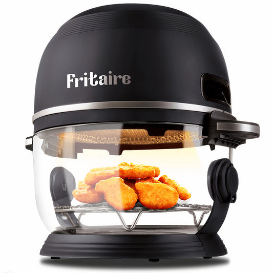 The Self-Cleaning Glass Bowl Air Fryer - BLACK