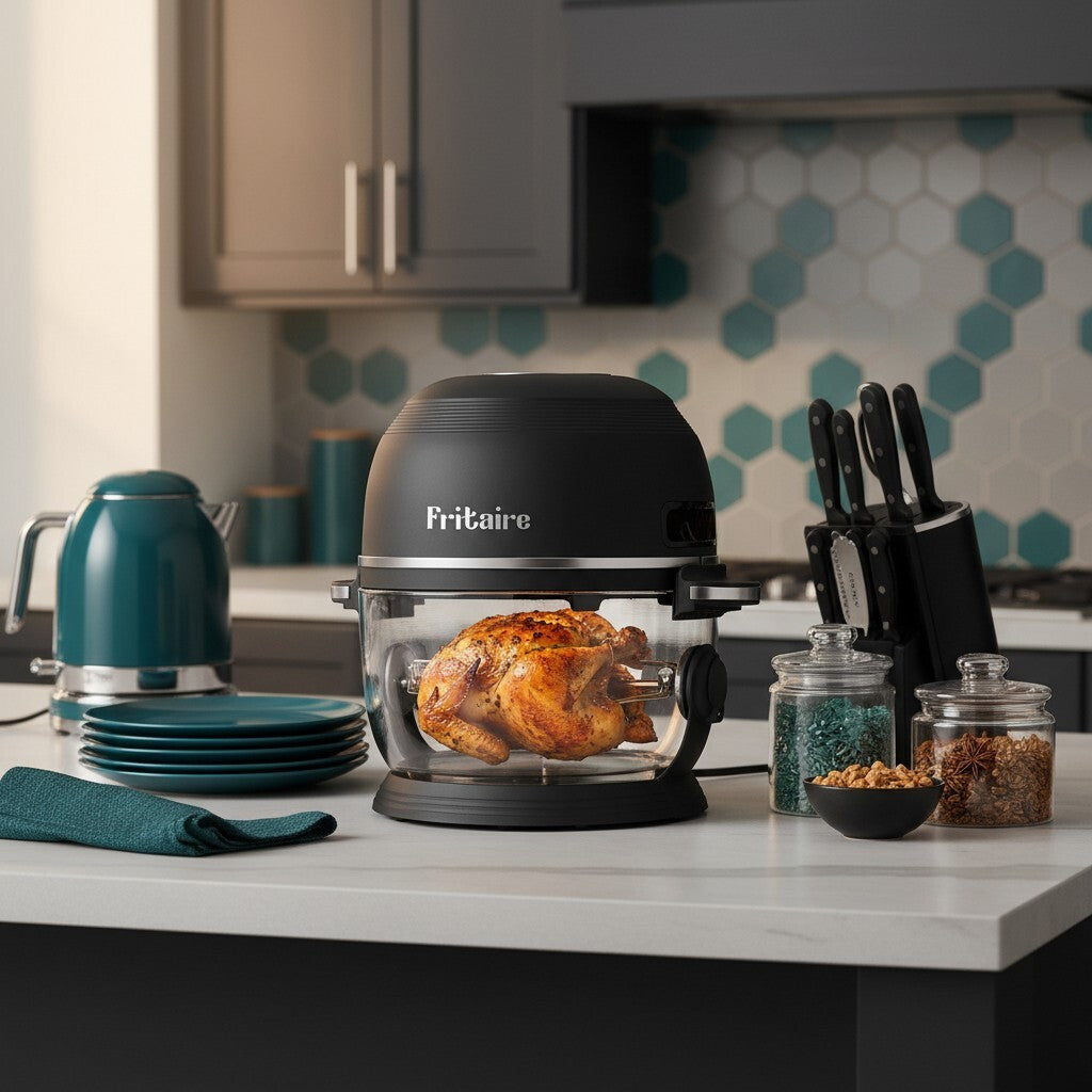 Tupperware ノンフライヤー ブラック Self-Cleaning Non-Toxic Air Fryer - Black – Fritaire