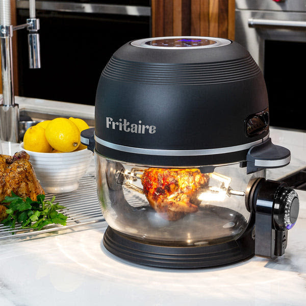 The Self-Cleaning Glass Bowl Air Fryer - Black