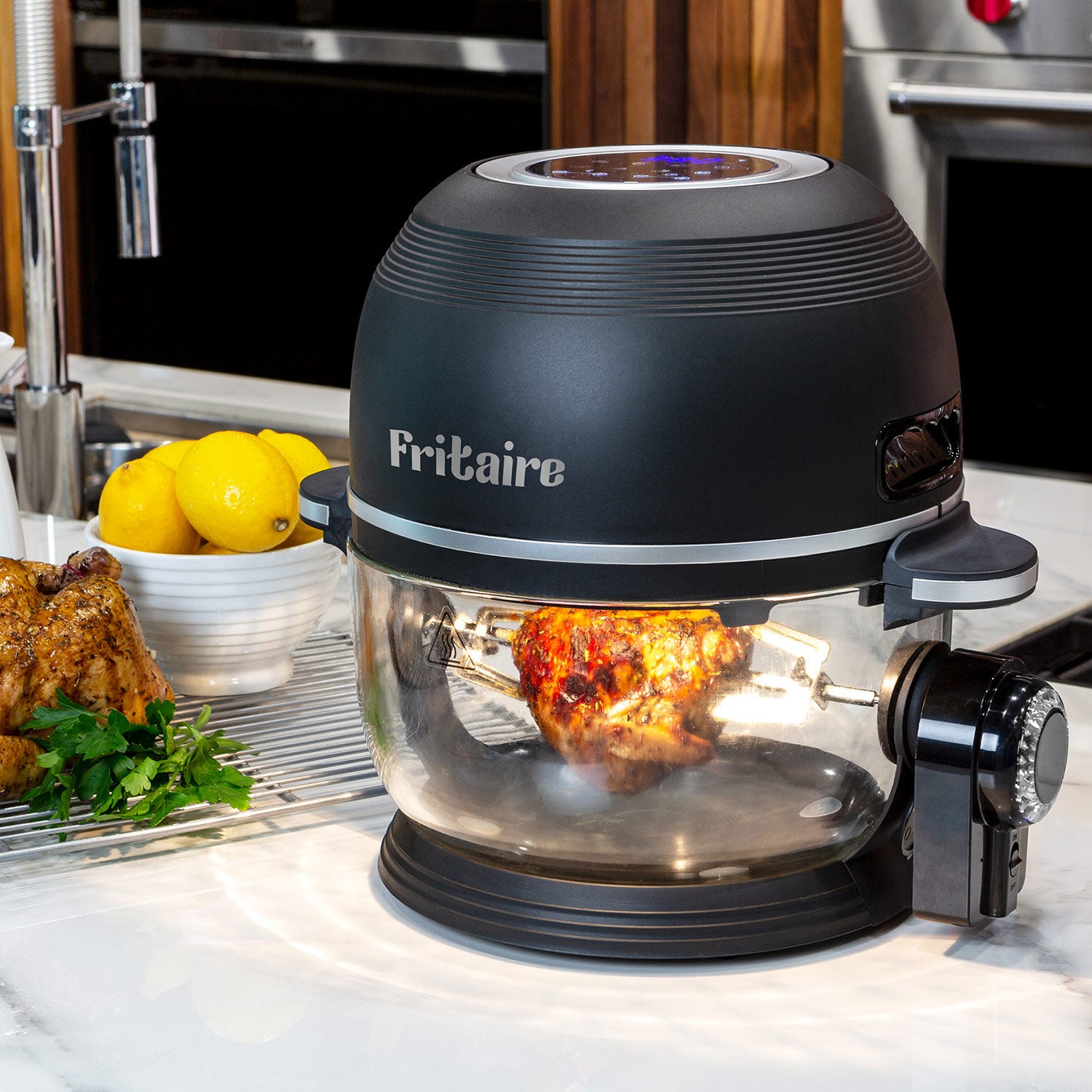 The Self-Cleaning Glass Bowl Air Fryer - LILY WHITE
